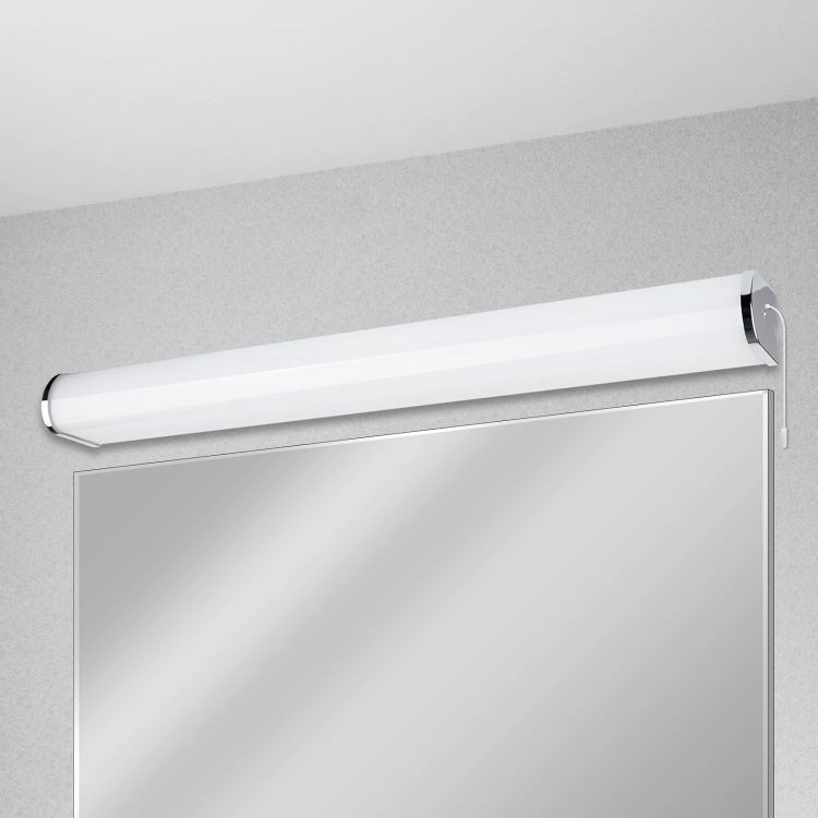 Picture of 15W LED Bathroom Wall Light Above Mirror, Vanity Cabinet Wall Lamp with Pull Cord Switch, Waterproof IP44 Length 60CM Lighting Range 1300LM Warm White 3000K
