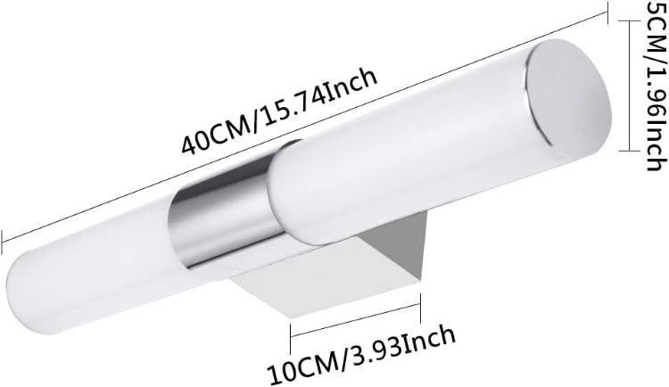 Picture of LED Wall Light,Modern Bath Mirro Lamp,Bathromm Vanity Light,8W,40cm,Cool White 