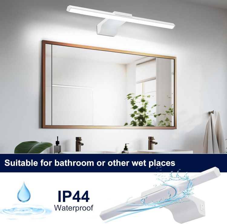 Picture of ENCOFT 40cm Bathroom Mirror Light with Switch IP44 Rated 3 Colour Temperature Picture Wall Light 8W Over Mirror Bathroom Lights for Vanity Bedroom Living Room 