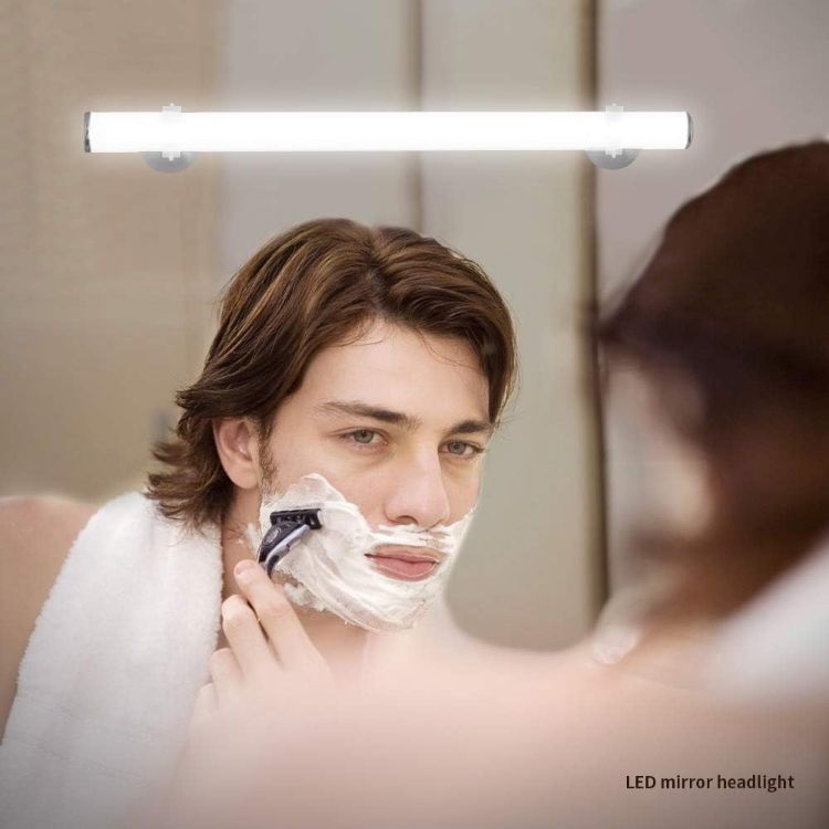Picture of Lixada Vanity Mirror Light, Portable Makeup Light,Touch Control/USB Rechargeable,for Bathroom Dressing Table Mirror Lighting