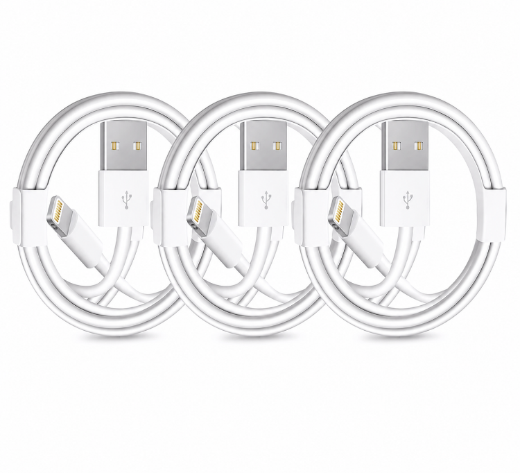 Picture of  CE Charger Plug & Data Cable for Apple iPhone 5/6/7/8/X/XR/11/12/SE