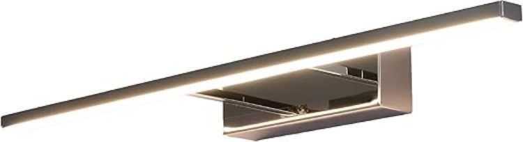 Picture of TEKLED Picture Lights for Wall | Modern Bathroom Vanity Mirror LED Light | 12W 4000K Cool White Energy Saving | IP44 Waterproof Over Mirror Lamp for Makeup & Picture Frames | Black [Energy Class G]