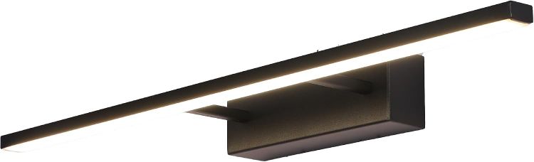 Picture of TEKLED Picture Lights for Wall | Modern Bathroom Vanity Mirror LED Light | 12W 4000K Cool White Energy Saving | IP44 Waterproof Over Mirror Lamp for Makeup & Picture Frames | Black [Energy Class G]