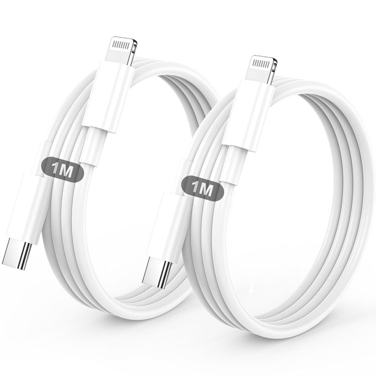 Picture of USB C to Lightning Cable 2Pack 2M MFi Certified, Fast Charging USB C iPhone Charger Cable Lead for Apple iPhone 14 13 12 11 Pro Max X XR XS 8 Plus, for iPad- Type C to Lightning Cable