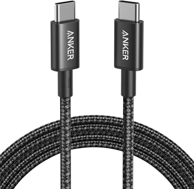 Picture of Anker 333 USB C to USB C Charging Cable, (3.3ft/1m 100W, 2-Pack), Fast Charging Power Suitable for iPhone 17/16/15, iPad Pro, Samsung Galaxy, MacBook Pro,and More