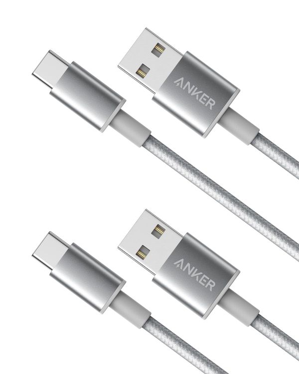 Picture of USB C Charger Cable, 2-Pack 1ft(0.3m) USB to USB C Cable, USB A to USB C Braided Phone Charger Cable for iPhone 17/16/15, iPad Pro, Samsung Galaxy, MacBook Pro,and More