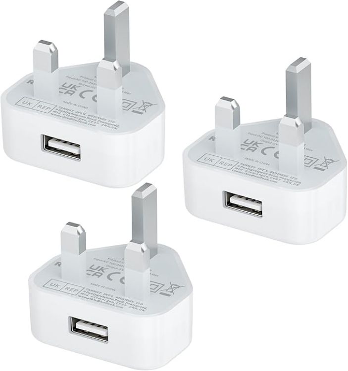 Picture of USB C and USB Plug UK Fast Charge,40W Multi USB Plug Fast Charger 20W Dual USBC Power Adapter i Phone Apple Type C Plugs with USB Port Head for iPhone 17 16 15 14 13 12 11 Pro Max Plus iPad 10th A16