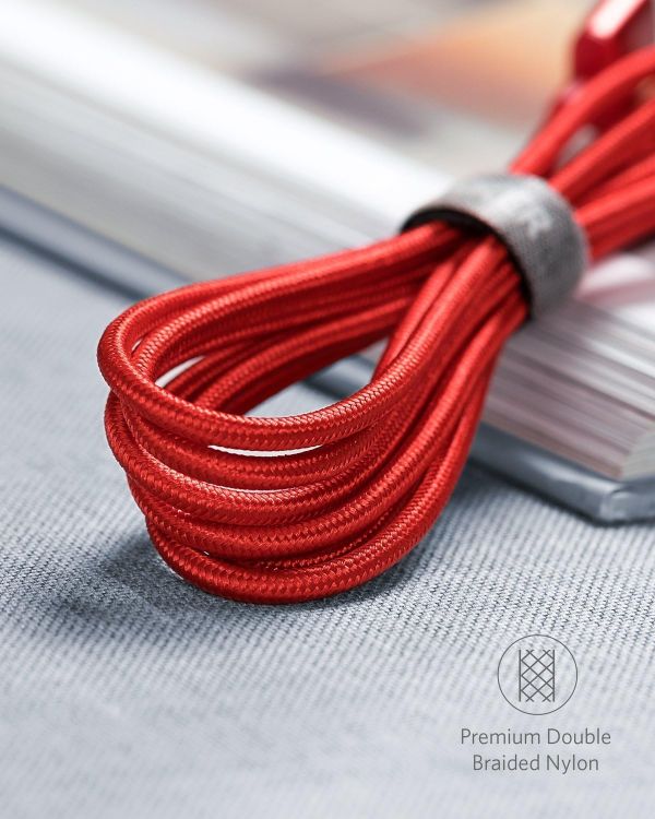 Picture of USB C Charger Cable, 2-Pack 6 ft (1.8 m) USB to USB C Cable, USB A to USB C Braided Phone Charger Cable for iPhone 17/16/15, iPad Pro, Samsung Galaxy, and More(Red
