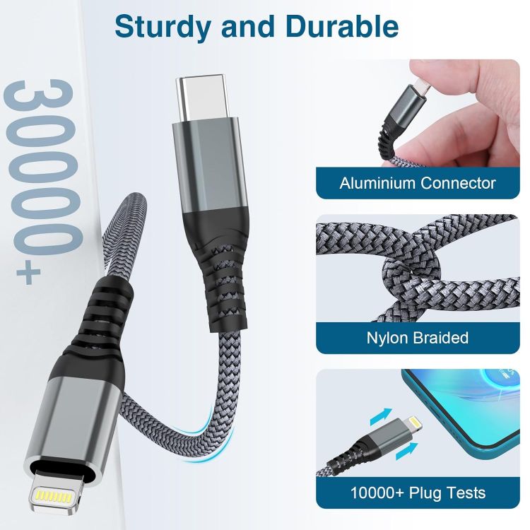 Picture of USB C to Lightning Cable 2Pack 1M Apple MFi Certified iPhone Charger Cable USB C Fast Charging Type C to Lightning Cable for iPhone 14 13 12 11 Pro Max X XR XS 8 Plus,iPad AirPods Pro