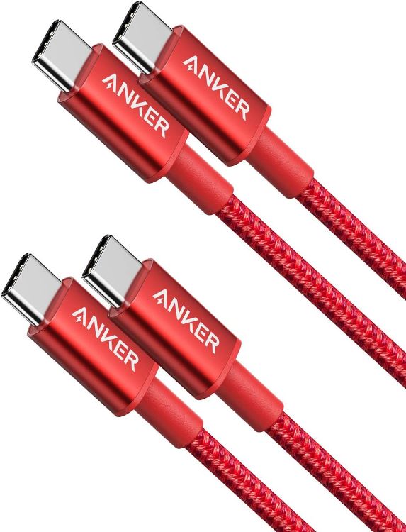Picture of USB C Cable, 2 Pack New Nylon USB C to USB C Cable (3.3ft/1m 60W) for iPhone 17/16/15, iPad Pro, Samsung Galaxy, MacBook Pro,and More