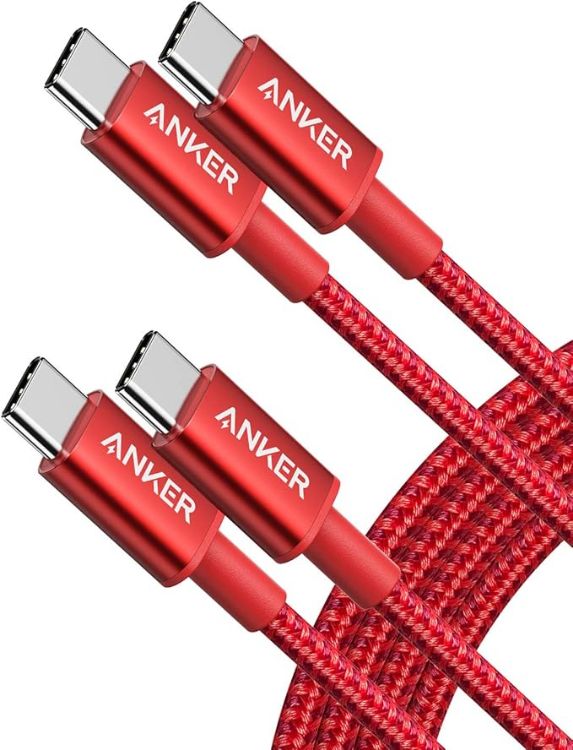 Picture of USB C Cable, 2 Pack New Nylon USB C to USB C Cable (3.3ft/1m 60W) for iPhone 17/16/15, iPad Pro, Samsung Galaxy, MacBook Pro,and More