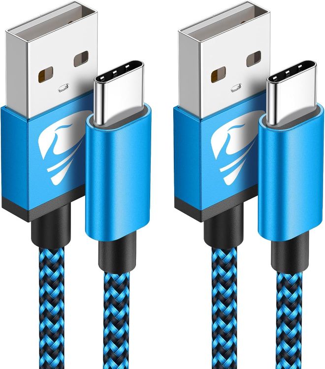 Picture of Yosou USB C Charger Cable 3M 2Pack USB A to USB C Type C Charger Fast Charging 3A Lead Nylon Braided for Samsung Galaxy S22 S21 S20 fe S10 A14 A13 A54,Huawei,Google Pixel 8 7 6 6a,Xiaomi, PS5,Switch