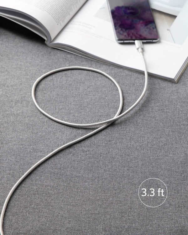 Picture of Anker USB C Cable, 2 Pack New Nylon USB C to USB C Cable (3.3ft/1m 60W), for MacBook Pro 2020, iPad Pro 2020, iPad Air 4, Galaxy S20, Switch, Pixel, LG and More | For iPhone 17 Series, iPad mini 6, and More