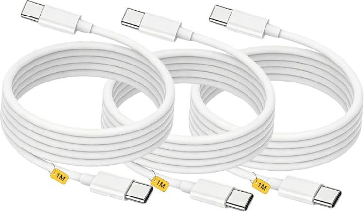 Picture of iPhone 17/16/15 Charger Cable,USB C to USBC Charger Cables,1M i Phone Fast Charging Lead, Type C Charge Wire for iPhone 17 Pro Max/17 Air/16/16 e/16 Pro/15 Plus/15 Pro/15 Pro Max,iPad Pro/Air/Mini
