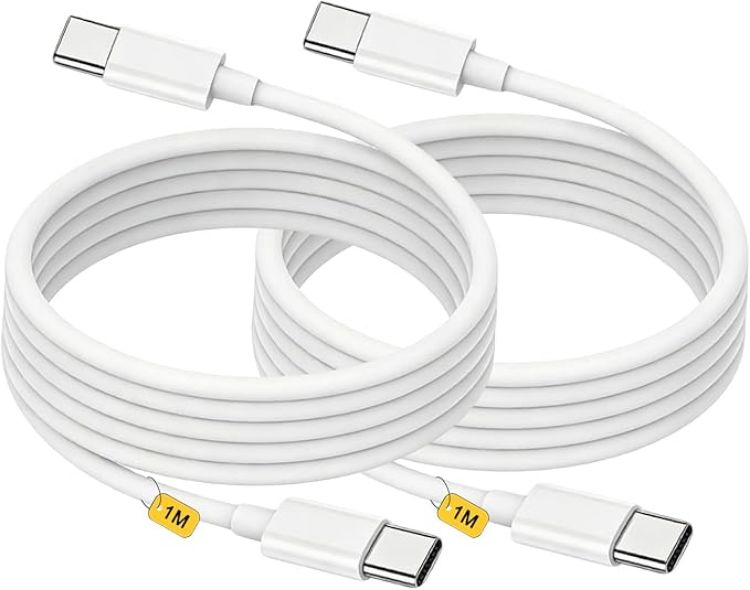 Picture of iPhone 17/16/15 Charger Cable,USB C to USBC Charger Cables,1M i Phone Fast Charging Lead, Type C Charge Wire for iPhone 17 Pro Max/17 Air/16/16 e/16 Pro/15 Plus/15 Pro/15 Pro Max,iPad Pro/Air/Mini