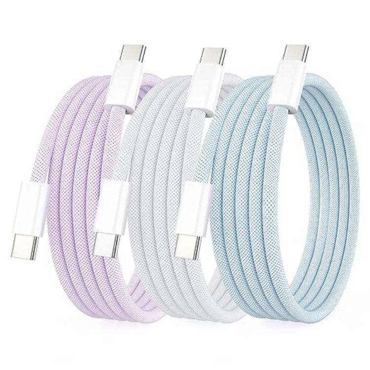 Picture of 3Pack 1M USB C to USB C Charging Cable for Apple iPhone 17/16/15 Charger Fast 3ft USBC to Type C Power Cord for iPhone 17/17 Pro/17 Pro Max/Air/16/16e/15，MacBook Air 13 inch/MacBook Pro