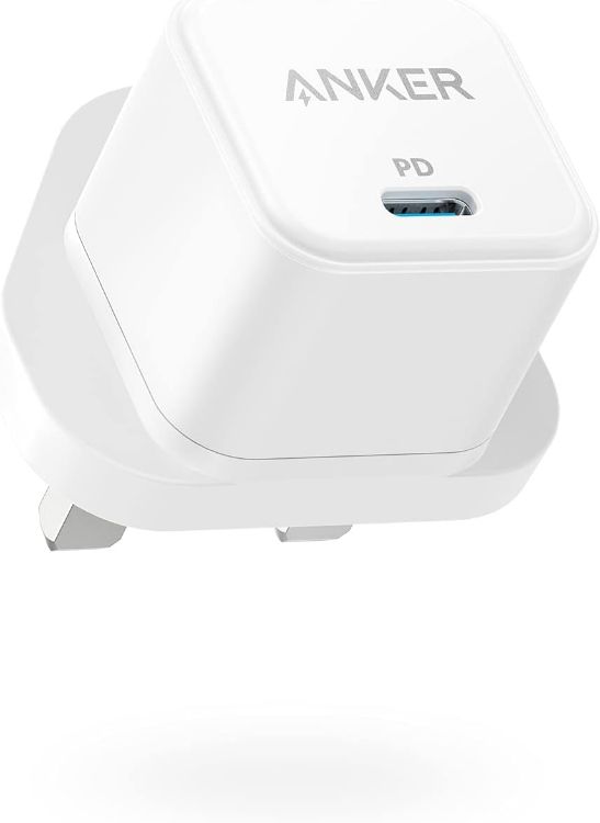 Picture of USB C Plug, Anker 20W USB C Charger, Fast Charging PowerPort III Cube Charger, Compatible with iPhone 17/16/16 Plus/16 Pro/16 Pro Max, 15/14/13/12 Series, Galaxy, iPad (Cable Not Included)