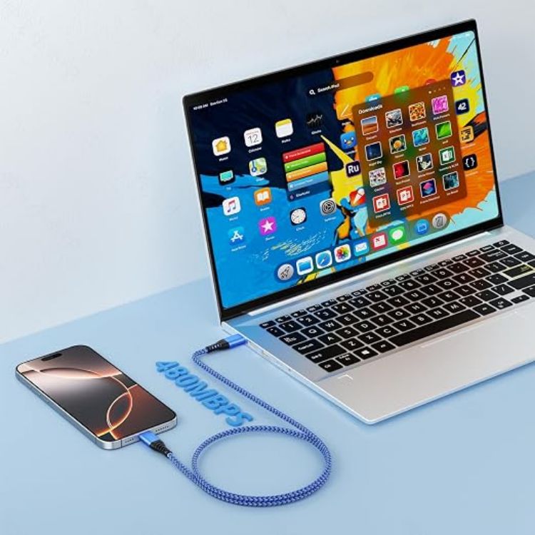 Picture of iPhone Charger Cable ,3Pack 1M USB C to Lightning Cable [MFi Certified] | Braided iPhone Charger USB C Fast Charging Cord for iPhone 14 13 12 11 Pro Max XS XR X 8,iPad