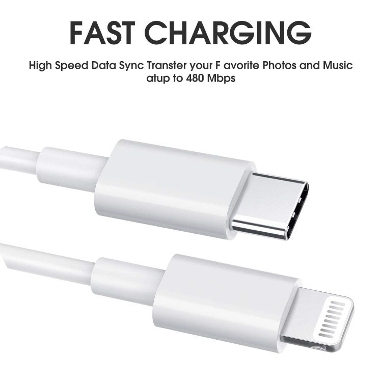 Picture of USB C to Lightning Cable 1M+1.8M [Apple MFi Certified] Fast USB C iPhone Charger Cable 2Pack 3FT+6FT Lightning to Type C Cable for iPhone 14 Pro Max 13 12 11 X XS XR Plus