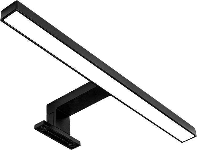 Picture of LIGHTWORLD24 Welt der Lichter LED Mirror Light I Bathroom Light I Makeup Light I Bathroom I Surface Light I Cabinet Lighting I Clamp Light I Neutral White I 230V I 550LM I IP44 I 30cm I 5W | Make-up light, surface-mounted light, clamp light, 550 lm, 5 W, IP44, 230 V