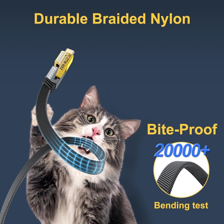 Picture of NOHON 4 in 1 Multi Charger Cable: 4FT/1.2M Multiple Fast Charging Cable with USB A/USB C to Type C [65W] /PD [27W] Nylon Braided Charger Cord Compatible with iPhone Android Samsung Galaxy iPad MacBook