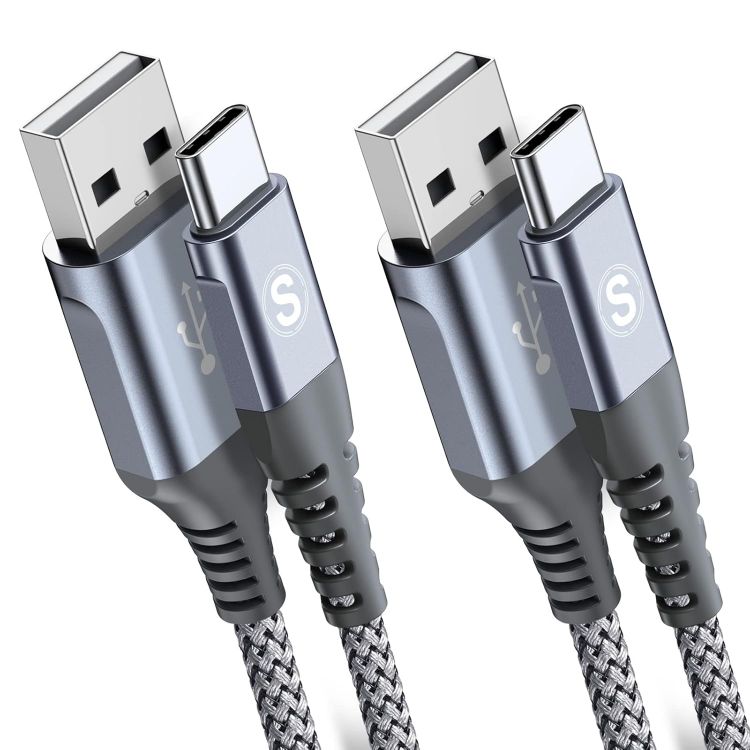 Picture of 2-Pack 2M USB C Cable 3.1A Fast Car Charger Cable Compatible for iPhone 17 air 16 15 Plus Pro Max, Samsung Flip/Fold 7 6 5 4 3 S26 S25 S24 S10 S20 S21 S22 S23 A16/15/14/13/12 A35/A34 A56/55/54, Pixel