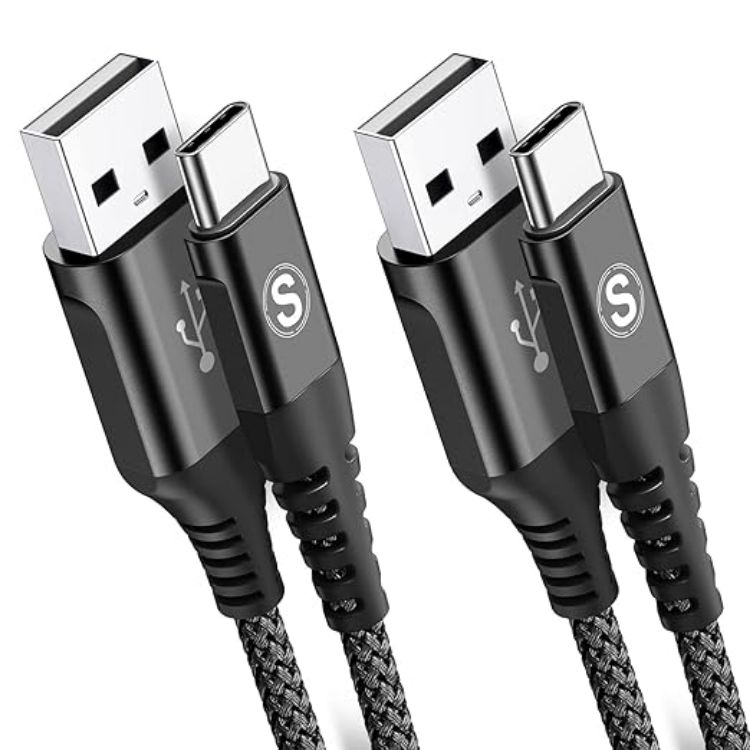 Picture of 2-Pack 2M USB C Cable 3.1A Fast Car Charger Cable Compatible for iPhone 17 air 16 15 Plus Pro Max, Samsung Flip/Fold 7 6 5 4 3 S26 S25 S24 S10 S20 S21 S22 S23 A16/15/14/13/12 A35/A34 A56/55/54, Pixel