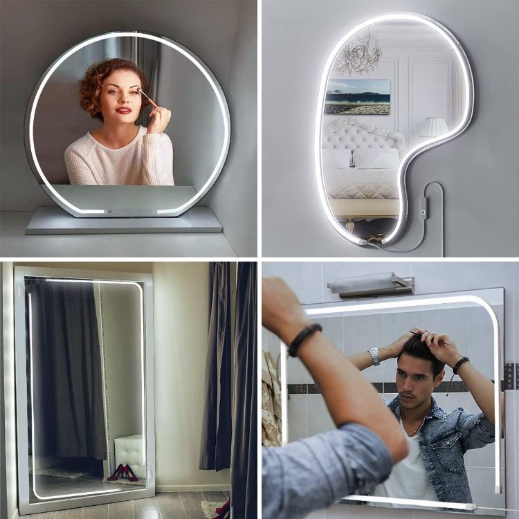 Picture of LED Vanity Mirror Lights, 6000K Dimmable Daylight White Vanity Light, 6.56FT Bright Vanity Makeup Light for Dressing Table Room, Bathroom [Energy Class A++]