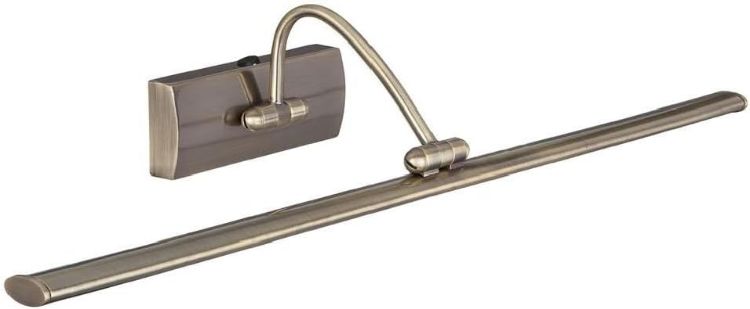 Picture of Britalia LED Antique Brass Vintage Switched Swan Neck Picture & Mirror Light | Adjustable Head | 64cm Width | On Off Switch Operated | 1378 Lumen | 3000k Warm White Light | Art & Mirror Lighting [Energy Class A]
