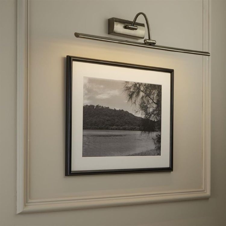 Picture of Britalia LED Antique Brass Vintage Switched Swan Neck Picture & Mirror Light | Adjustable Head | 64cm Width | On Off Switch Operated | 1378 Lumen | 3000k Warm White Light | Art & Mirror Lighting [Energy Class A]