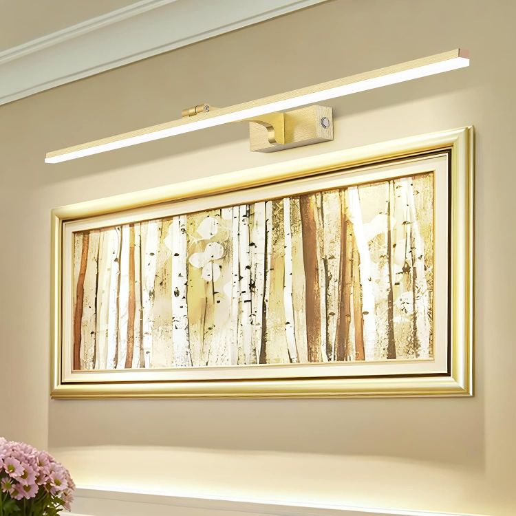 Picture of MantoLite Dimmable LED Picture Lights 80CM Bathroom Vanity Light Fixture Ajustable Gold Indoor Lighting Wall Sconce Hotel Bedside 3000K/4500K/6000K Reading Lamp Display Lamps 16W [Energy Class F]