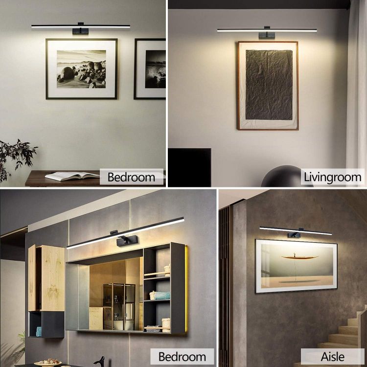 Picture of MantoLite Wall Lights 3 Color Temperatures Picture Lights 80CM Long LED Wall Lights for Pictures Bathroom Mirror Light Frames&Art Painting IP44 Over Mirror Lamp 16W [Energy Class F]