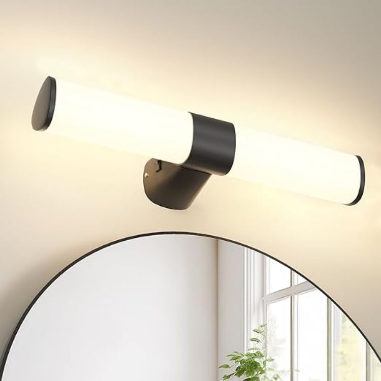 Picture of LED Bathroom Over Mirror Light, Length 40CM Bathroom Wall Mounted Vanity Light for Mirror, IP44 Waterproof, Silver Chrome Lamp, 8W 800Lm Not Dimmable, 3 Levels Optional Lighting Colors [Energy Class F]