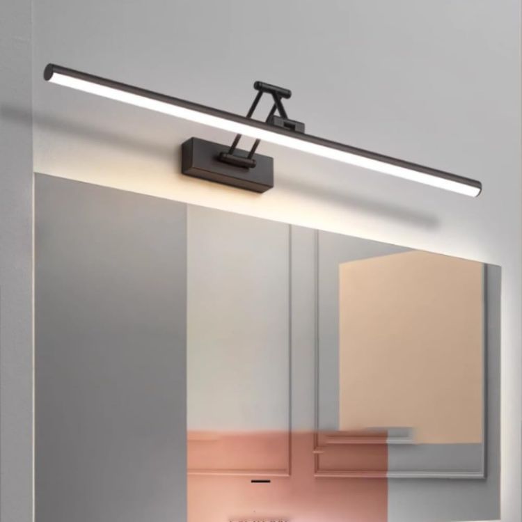 Picture of XINYASEE LED Bathroom Mirror Light, Indoor Wall Light, 180° Adjustable, 9-18W, Bathroom Lighting, Warm/Natural/White Light, for Living Room Bedroom (Black, 40CM) [Energy Class E]