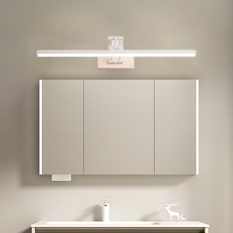 Picture of XINYASEE LED Bathroom Mirror Light, Indoor Wall Light, 180° Adjustable, 9-18W, Bathroom Lighting, Warm/Natural/White Light, for Living Room Bedroom (White, 40CM) [Energy Class E]