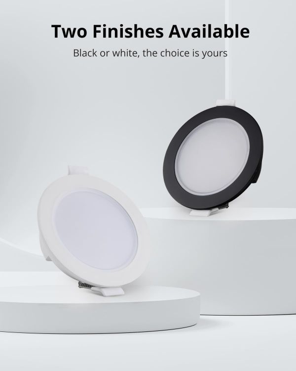 Picture of Gr4tec LED Downlights for Ceiling, 10 X 5W LED Recessed Ceiling Lights Black 4000K Natural White, Bathroom Spotlights IP65 Waterproof, 35mm Ultra-Slim, φ68-80mm Hole Spotlights for Bedroom Kitchen [Energy Class F]