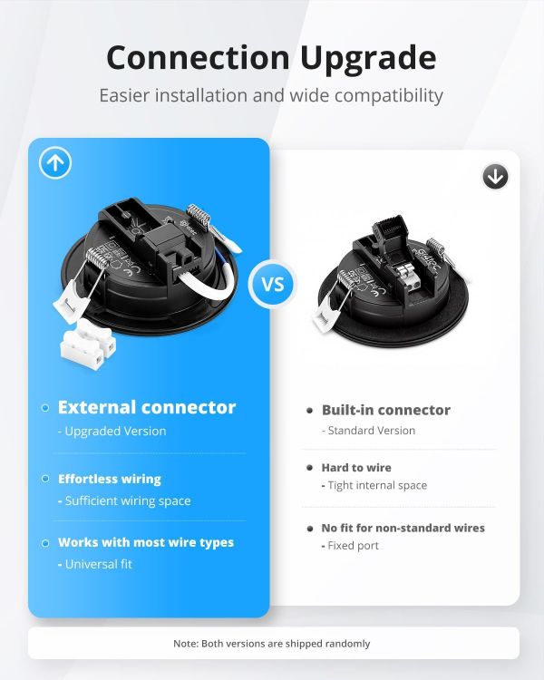 Picture of Gr4tec LED Downlights for Ceiling, 10 X 5W LED Recessed Ceiling Lights Black 4000K Natural White, Bathroom Spotlights IP65 Waterproof, 35mm Ultra-Slim, φ68-80mm Hole Spotlights for Bedroom Kitchen [Energy Class F]