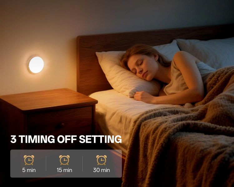 Picture of Homelist Newly Upgraded Super Bright Lights, 80LM 1500mAh Rechargeable Night Light with Remote Control for Kitchen, Wall, Stairs, Closet, Wardrobe (3 Pack)