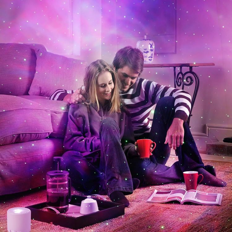 Picture of LED Star & Galaxy Projector with Remote Control, Adjustable Speed & Brightness Night Light, Aurora Lights for Adult Party Decoration [Energy Class F]