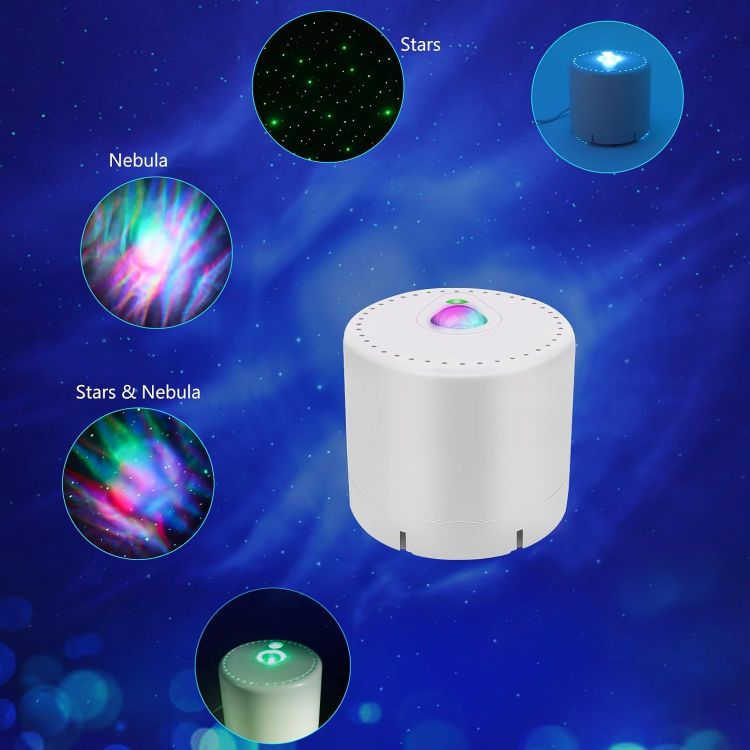 Picture of LED Star & Galaxy Projector with Remote Control, Adjustable Speed & Brightness Night Light, Aurora Lights for Adult Party Decoration [Energy Class F]