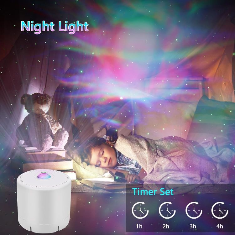 Picture of LED Star & Galaxy Projector with Remote Control, Adjustable Speed & Brightness Night Light, Aurora Lights for Adult Party Decoration [Energy Class F]