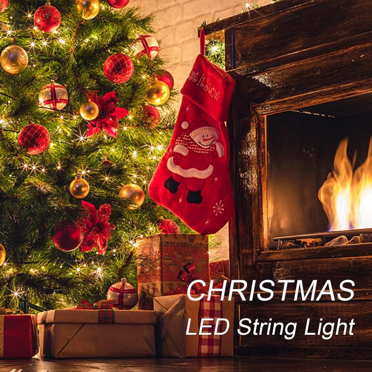 Picture of Fairy Lights, 2 PCS 50 LED Battery Operated String Lights Copper Wire Light for Indoor Outdoor Lighting, Bedroom, Wedding Decor, Party, Christmas, Tree Decoration(5M/16ft, WarmWhite)