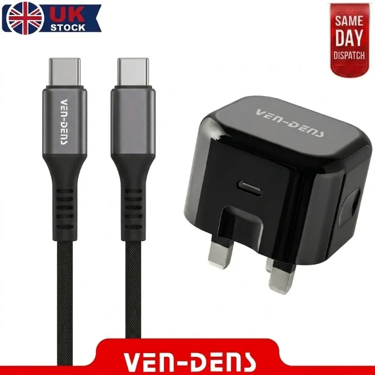 Picture of USB C to USB C Cable 60W Fast Charging Braided Charger For Samsung Galaxy 1M