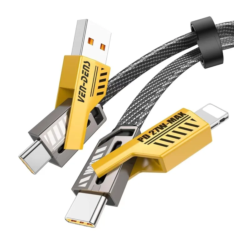 Picture of 4 in 1 Multi Charging Cable & 20w Dual Port Adapter For iPhone & Samsung Android