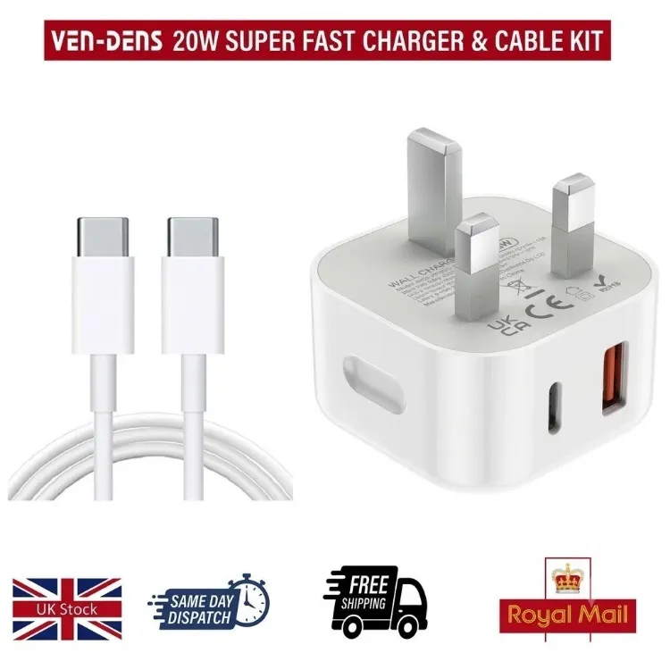 Picture of USB C charger for iphone 17 16 15 charger 20w Fast charger and cable Fast Charge
