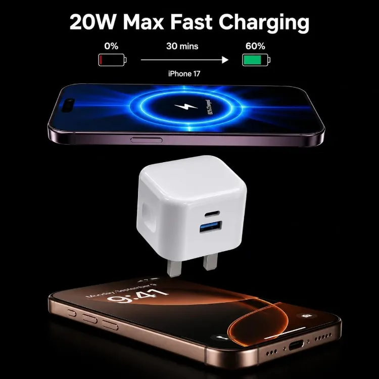 Picture of USB C charger for iphone 17 16 15 charger 20w Fast charger and cable Fast Charge