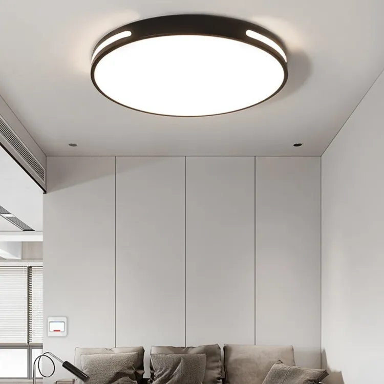 Picture of 27W Modern Ceiling Light LED, 40cm Black LED Dimmable Ceiling Lights Fixtures with Switch Control, Square Flush Mount Ceiling Lamp for Living Room