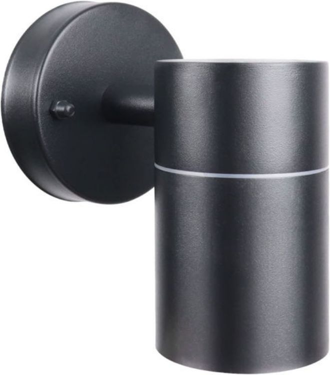 Picture of Modern Black GU10 Outdoor Down Wall Light IP44 Waterproof for Garden Patio Balcony
