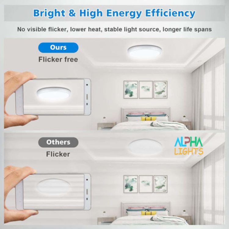 Picture of 24W Waterproof LED Ceiling Light Round 29cm 6000K Cool White IP54 Flush Mount Indoor Ceiling Light