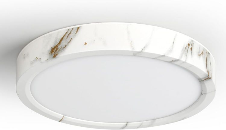 Picture of LVL LED Ceiling Light 12W, Round Flush Mount with Marble Texture, CCT Adjustable & Easy Install, Modern Lighting for Living Room, Bedroom, Kitchen, Bathroom (7 Inch) 
